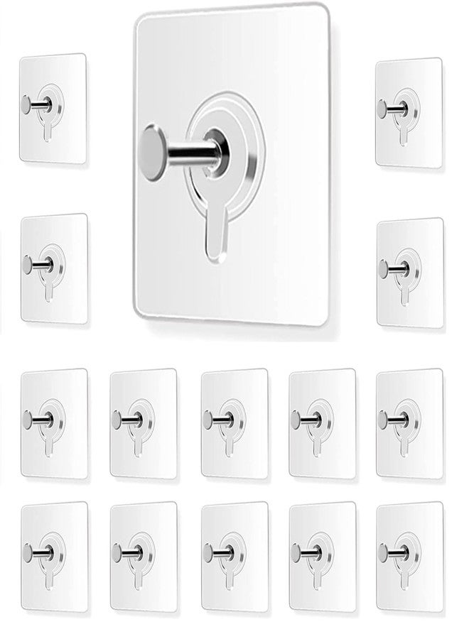 EBOFAB Photo Frame Hooks for Wall Without Drilling, Self Adhesive Heavy Duty Strong Nail Free Hangers (Pack of 10) for Hanging Photo Frame, Wall Clock, Kitchen Accessories Items - Image 1